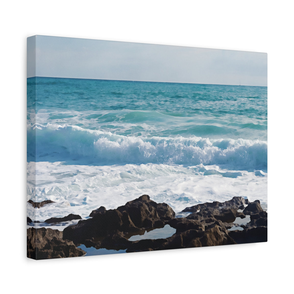 Stretched Matte Canvas - Sea (Variant 10)