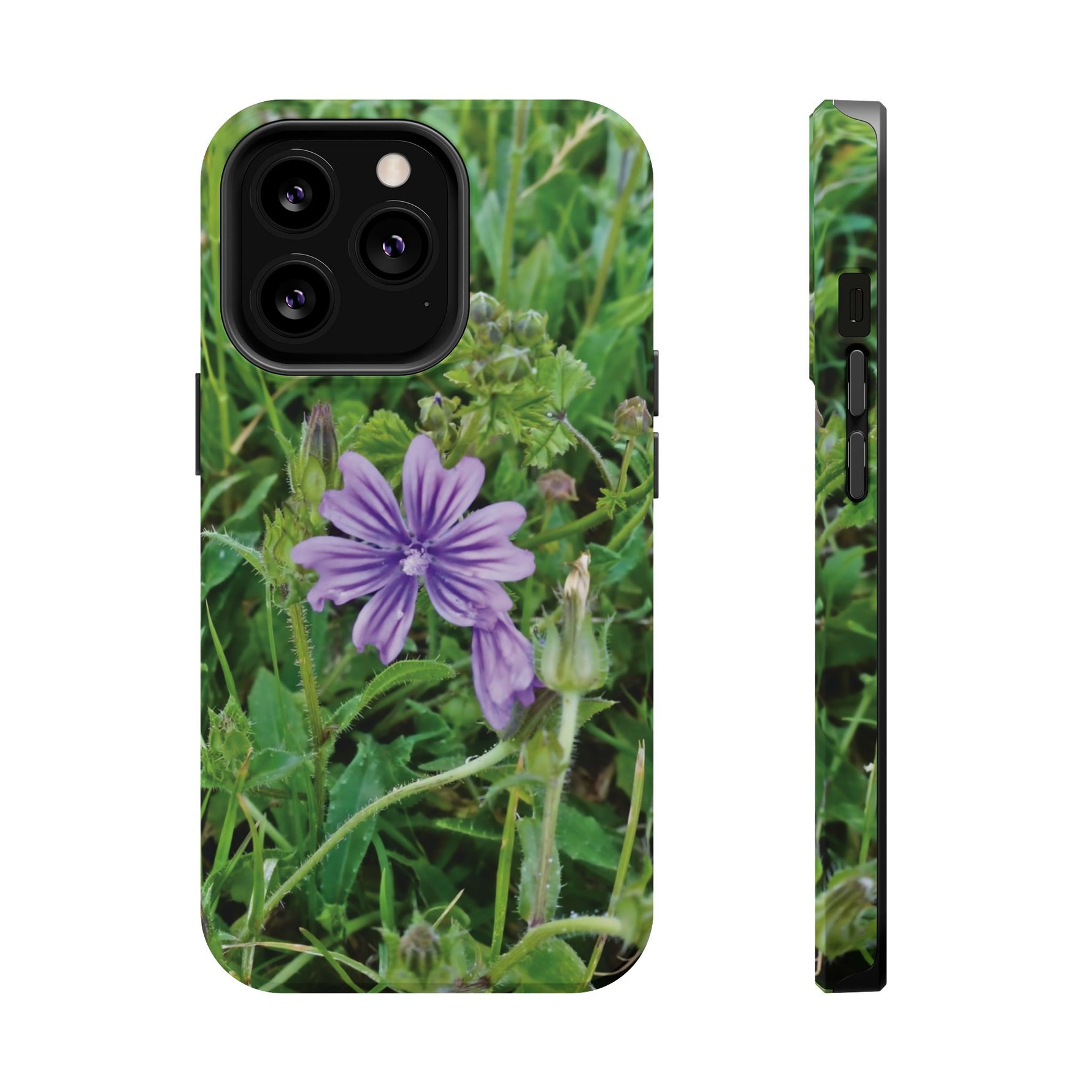 Magnetic Tough Phone Case - Flower of Malva Sylvestris