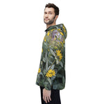 Windbreaker Jacket - Poly Art - Flower of Lysimachia