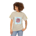Unisex Heavy Cotton Tee - Poly Art - Flower of Dahlia (Variant 2)