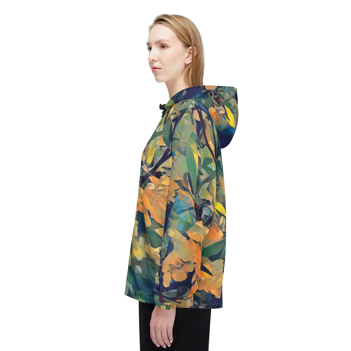 Windbreaker Jacket - Poly Art - Apple's Tree Flower (Variant 2)