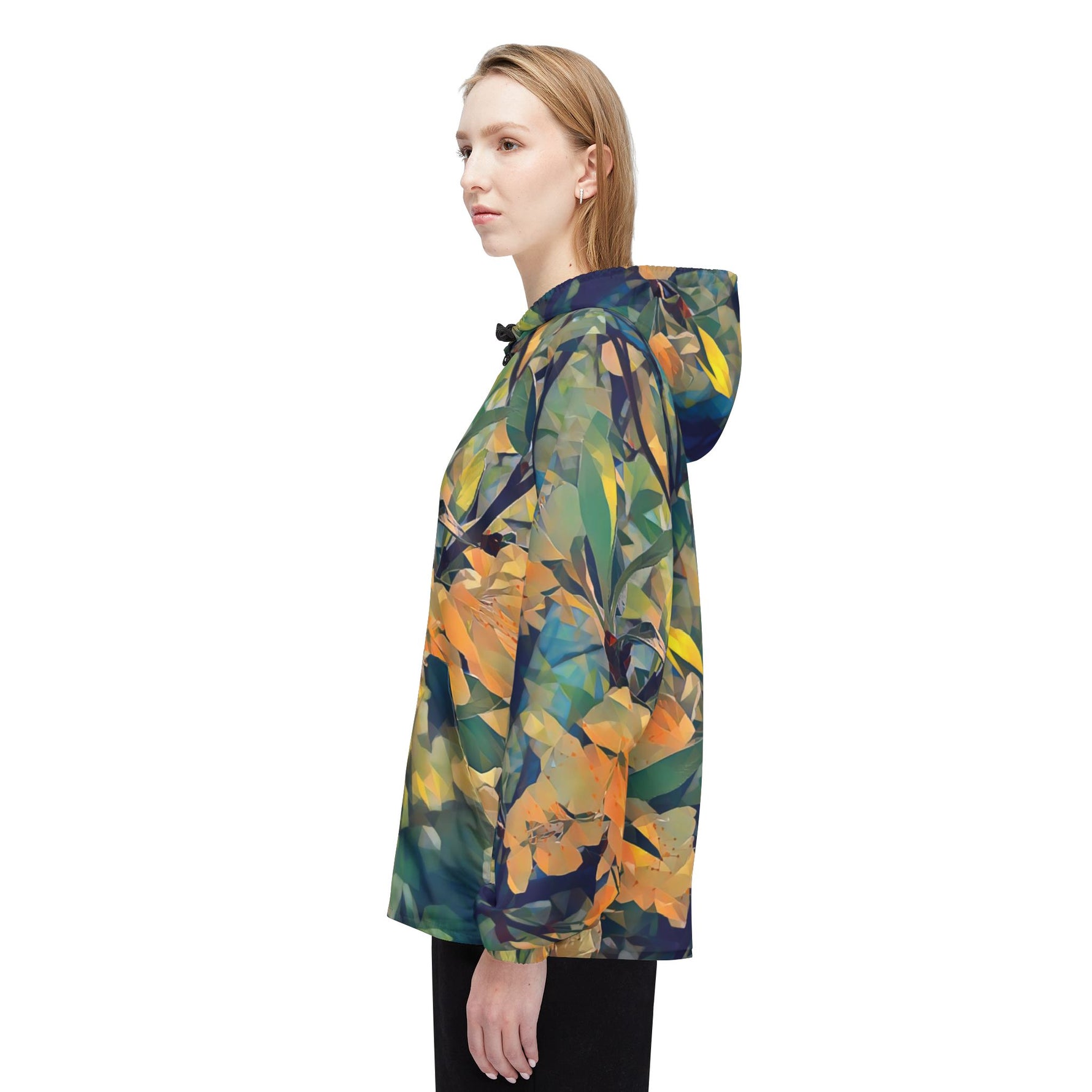 Windbreaker Jacket - Poly Art - Apple's Tree Flower (Variant 2)
