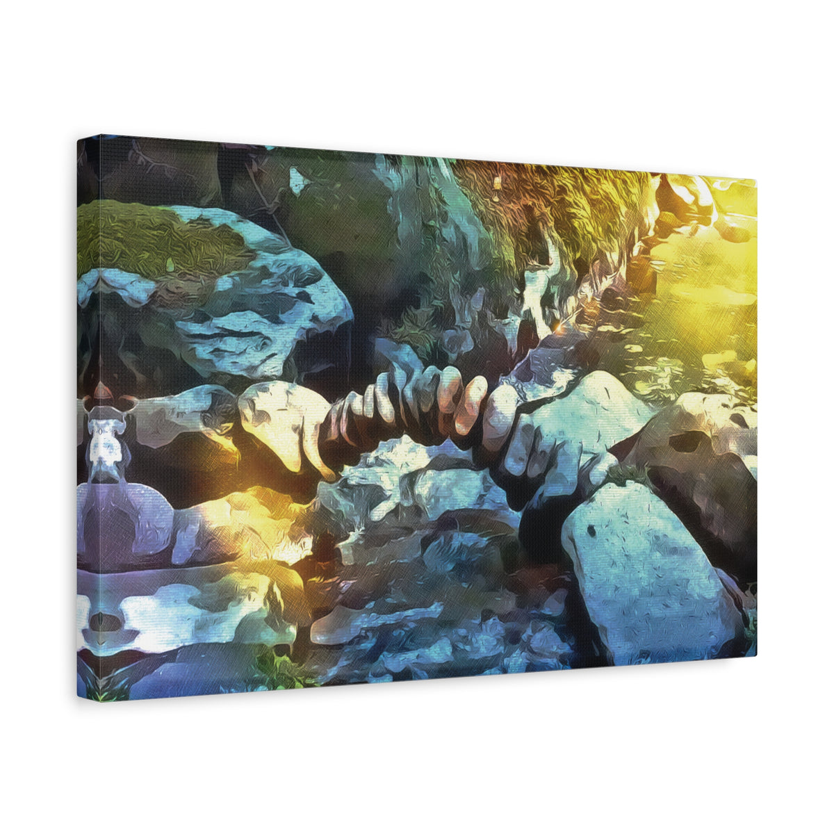 Stretched Matte Canvas - Stone Balance (Variant 3)
