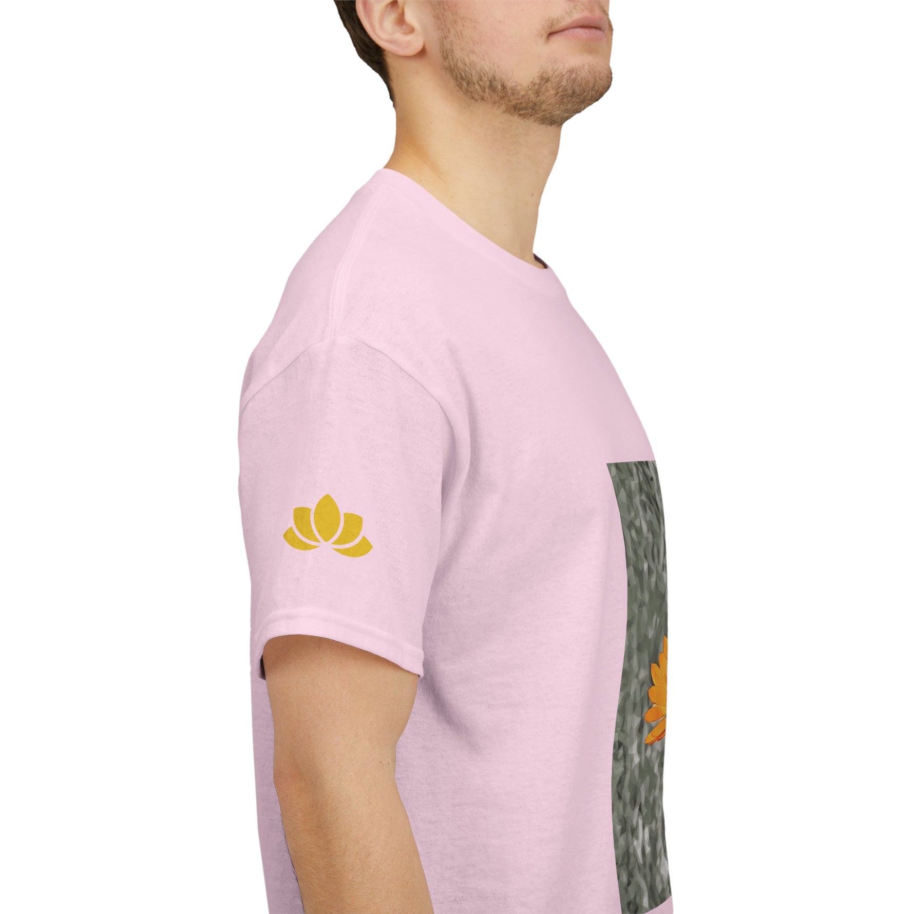Unisex Heavy Cotton Tee - Poly Art - Flower of Calendula (Variant 1)