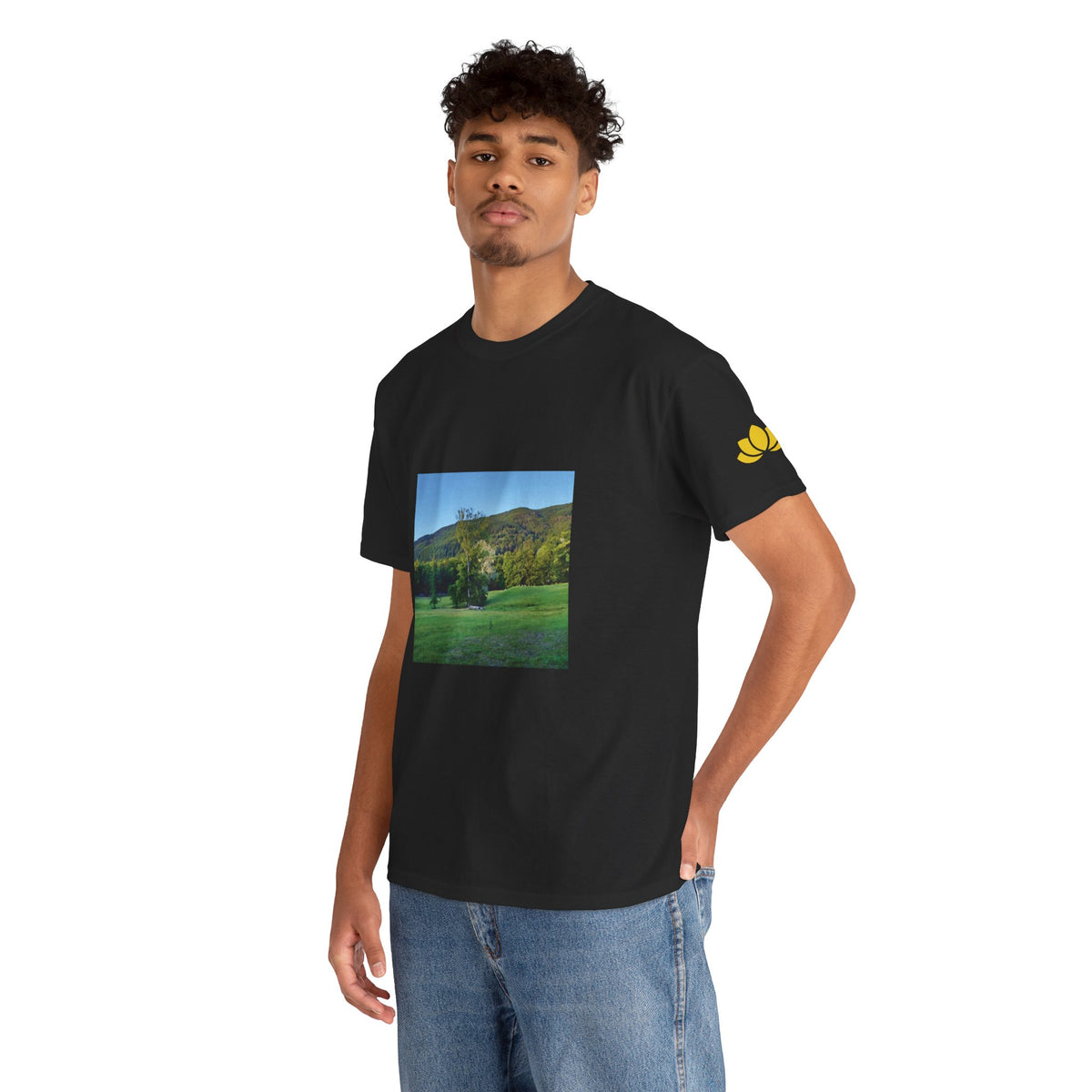 Unisex Heavy Cotton Tee - Tree in a Lawn