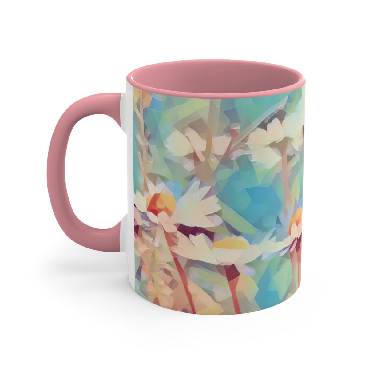 Mug 11oz - Poly Art - Flower of Daisies (Variant 06)