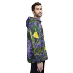 Windbreaker Jacket - Flower of Lavender and Chamomile