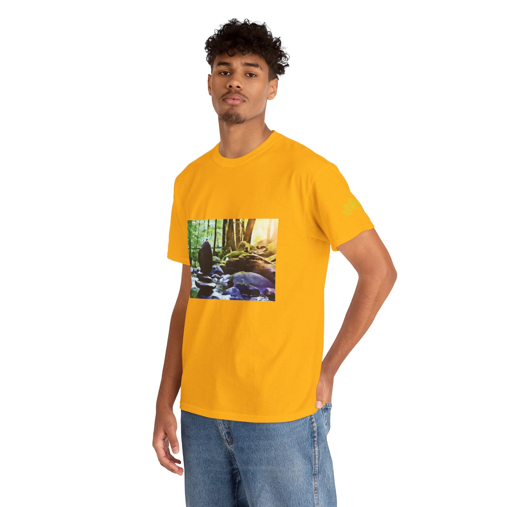 Unisex Heavy Cotton Tee - Stone Balance (Variant 2)