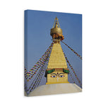 Stretched Matte Canvas - Nepal, Stupa with Buddha's Eyes (Variant 5)