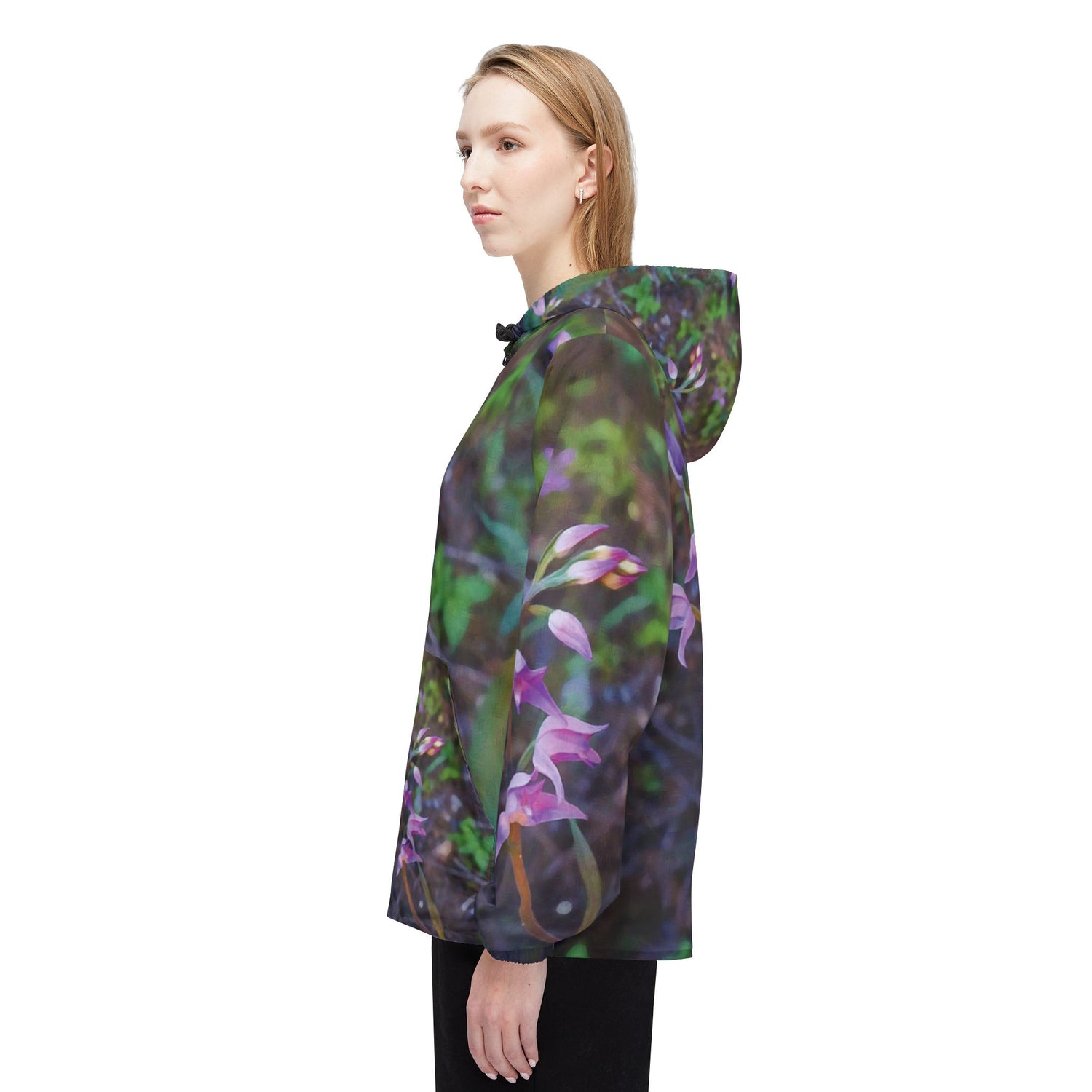 Windbreaker Jacket - Flower of Cephalanthera Rubra