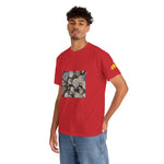 Unisex Heavy Cotton Tee - Poly Art - Wooden Trunks (Variant 1)