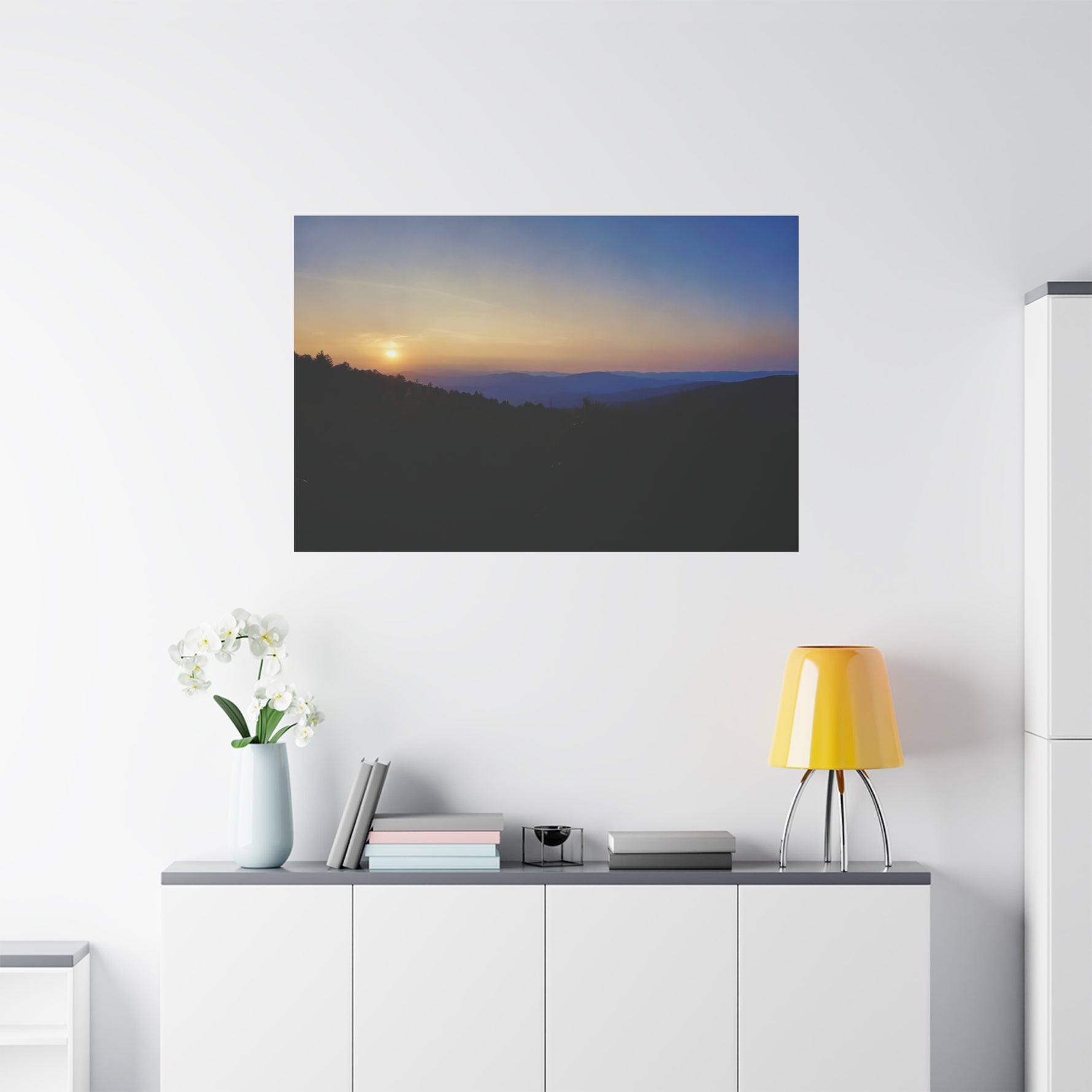 Stretched Matte Canvas - Sunset Sky (Variant 1)