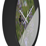 Wall Clock - Flower of Lavender with Bombus Insect (Variant 2)