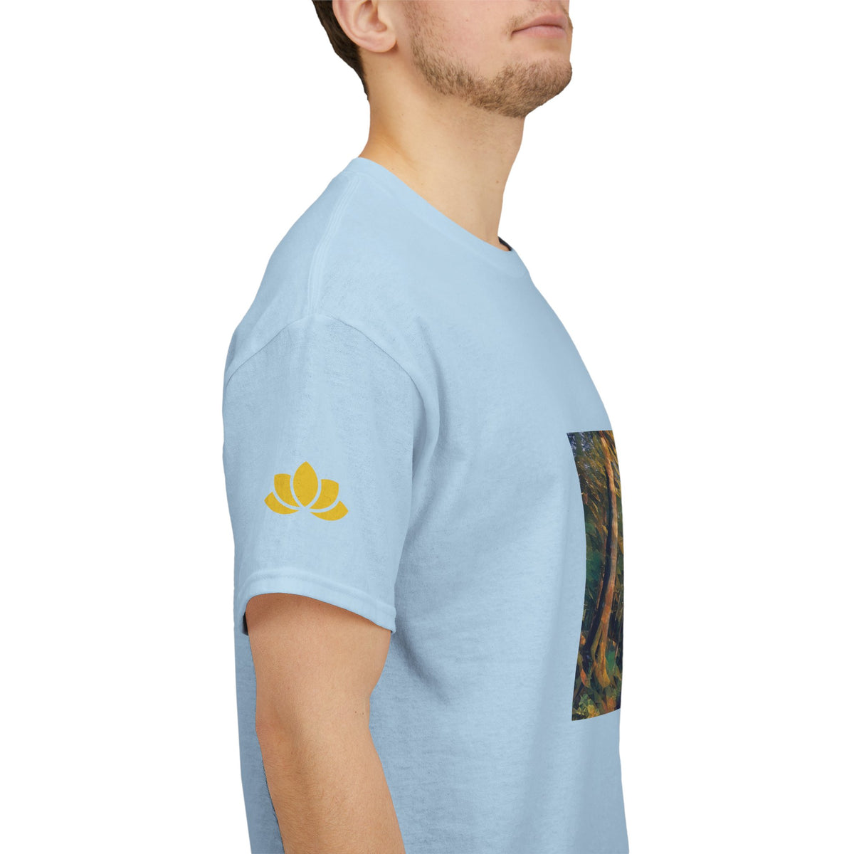 Unisex Heavy Cotton Tee - Poly Art - Forest (Variant 4)