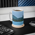 Ceramic White Cup 15oz - China, a river
