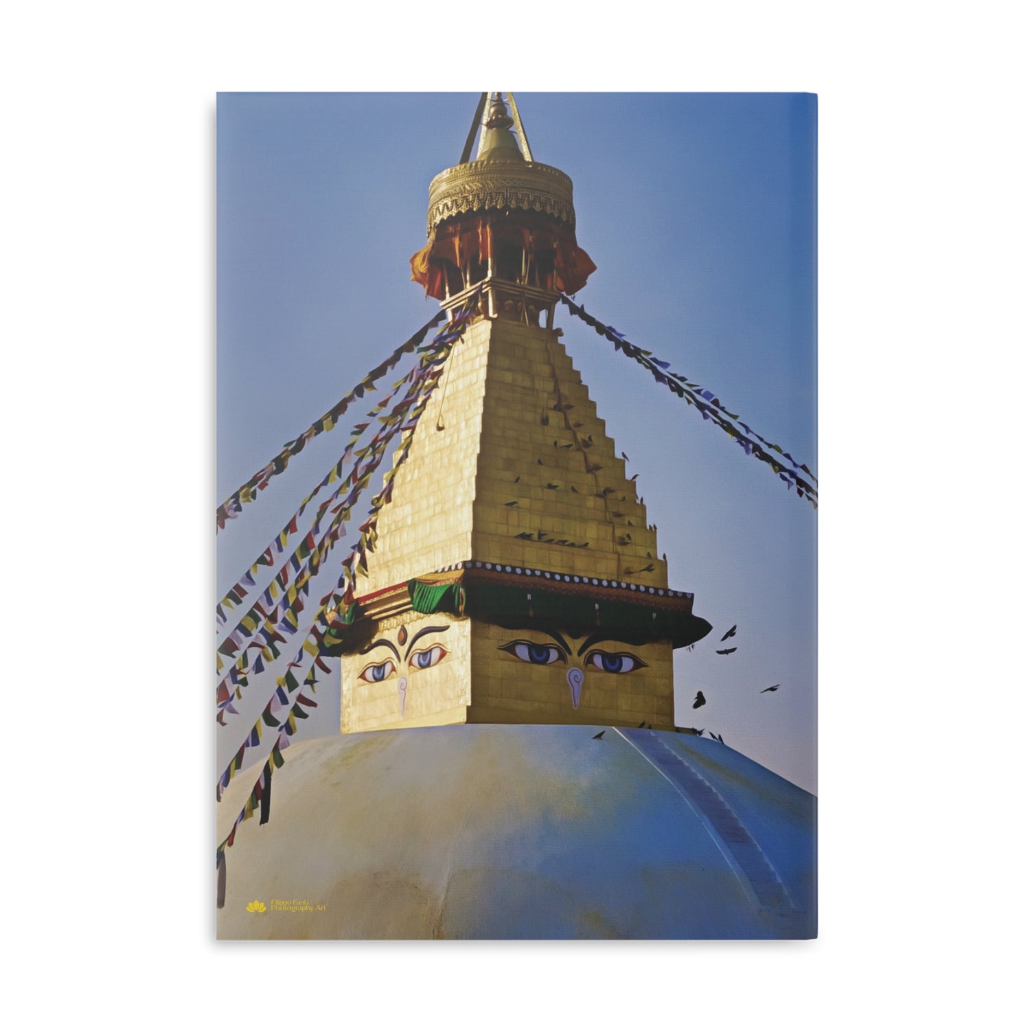 Hardcover Notebook with Puffy Covers - Nepal, Stupa with Buddha's Eyes (Variant 6)