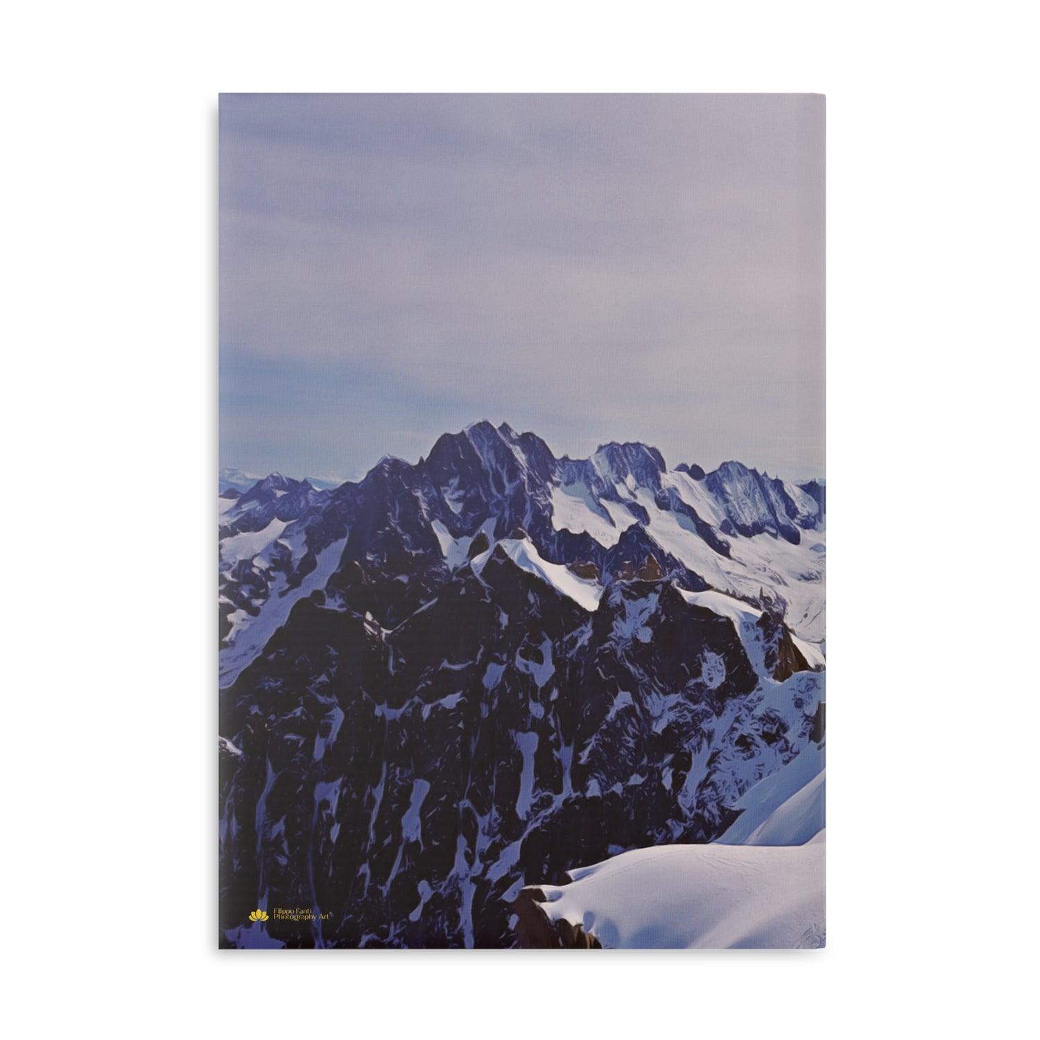 Hardcover Notebook with Puffy Covers - View from Mont Blanc, France (Variant 2)