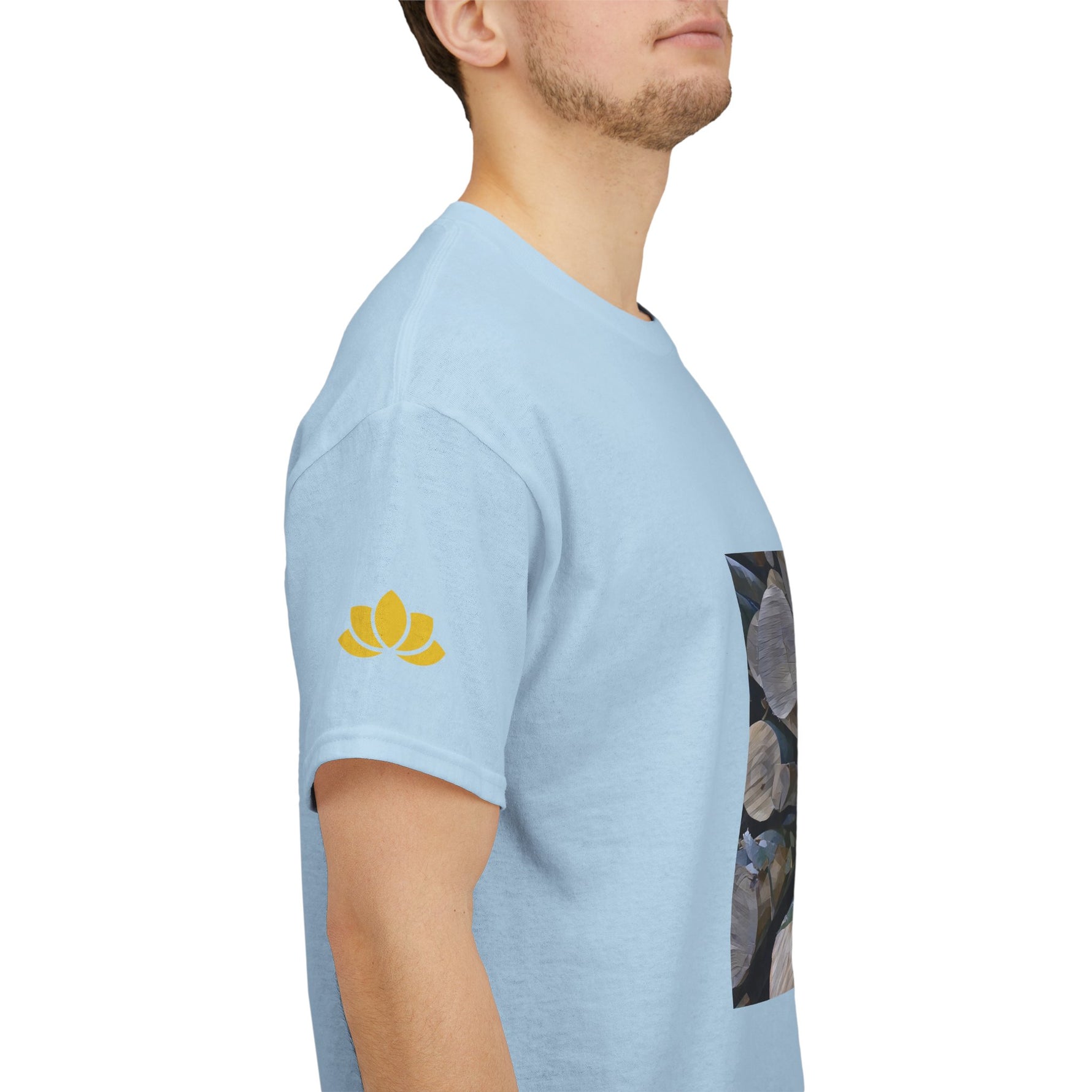 Unisex Heavy Cotton Tee - Poly Art - Wooden Trunks (Variant 1)