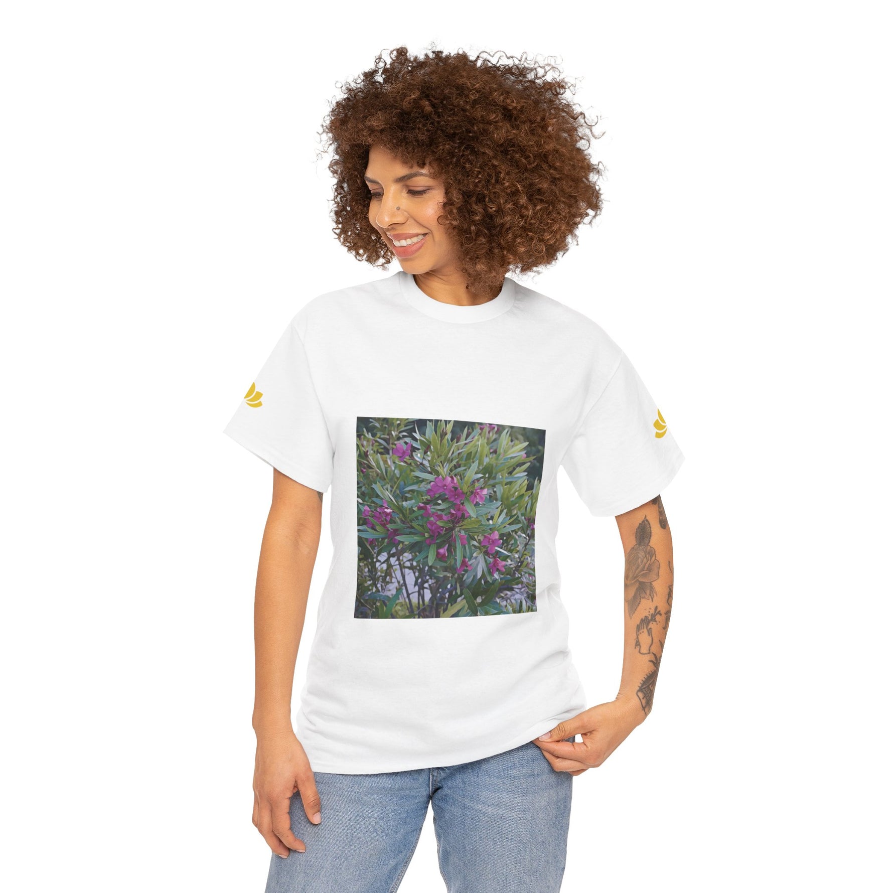 Unisex Heavy Cotton Tee - Flower of Oleander