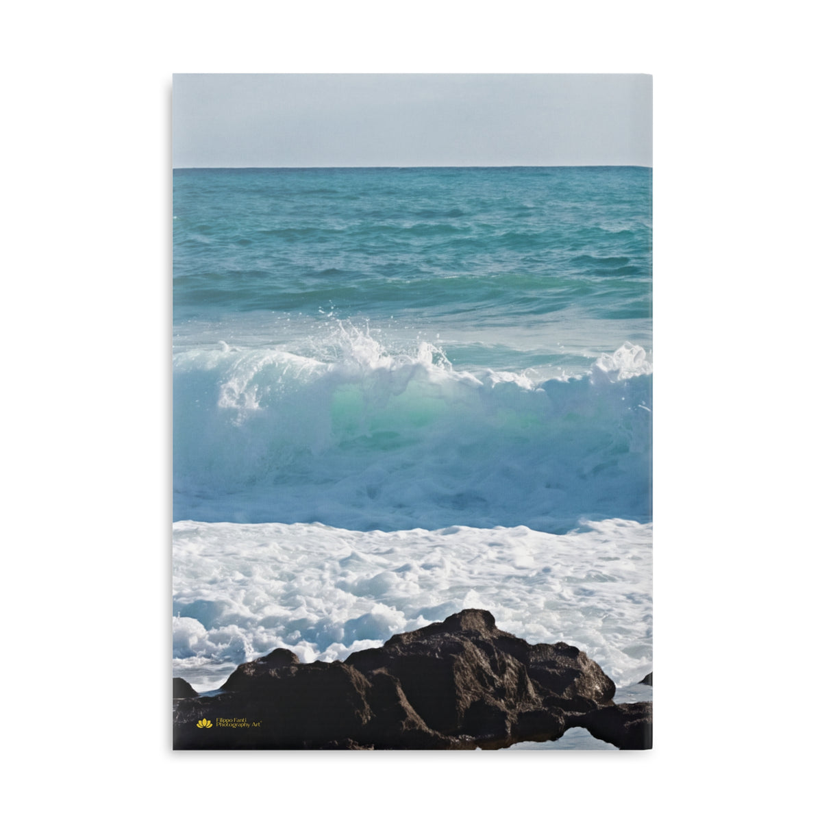 Hardcover Notebook with Puffy Covers - Sea Landscape (Variant 06)