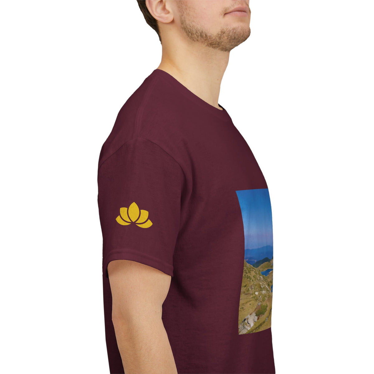 Unisex Heavy Cotton Tee - Rila Lakes (Variant 1)