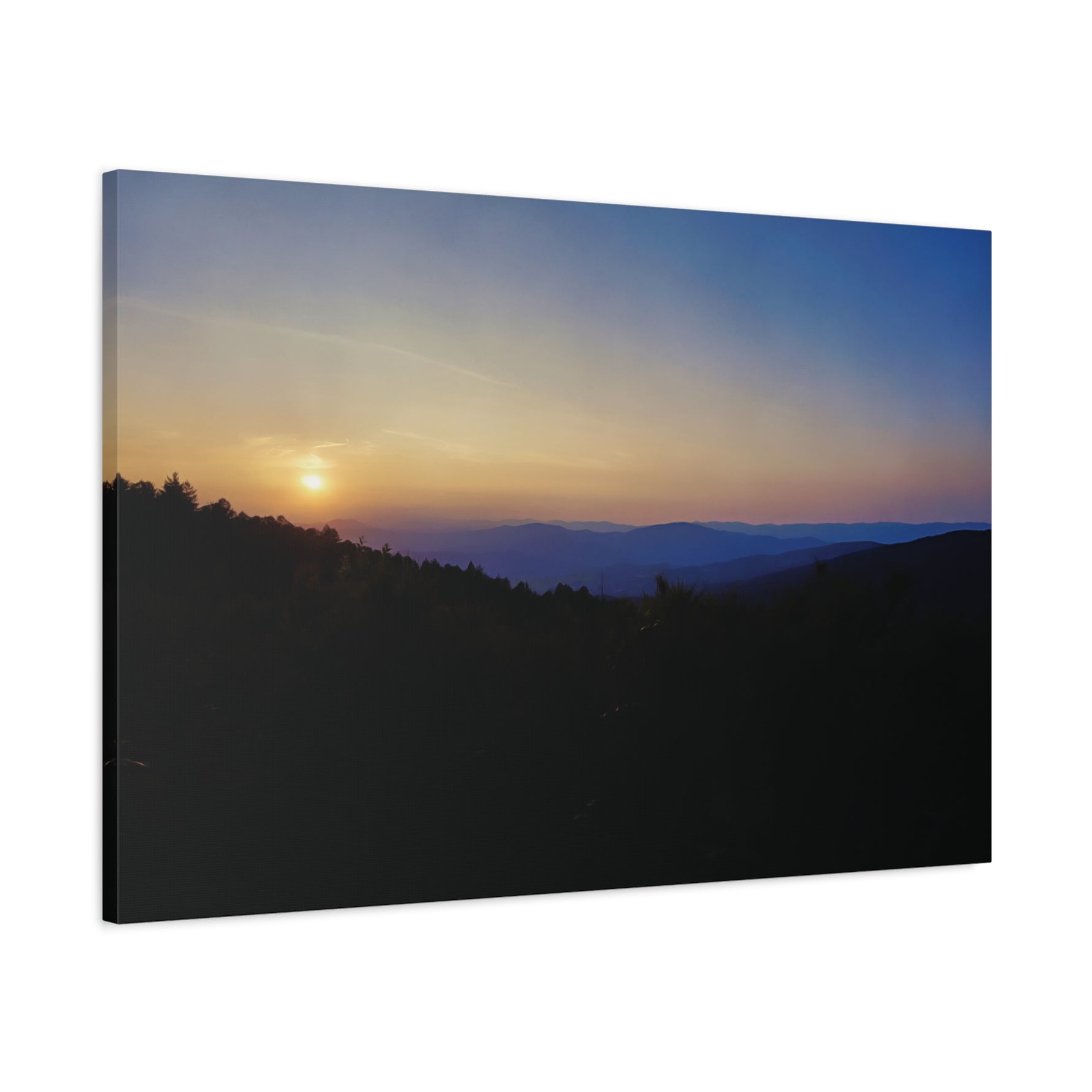 Stretched Matte Canvas - Sunset Sky (Variant 1)