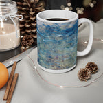 Ceramic White Cup 15oz - Sea (Variant 04)