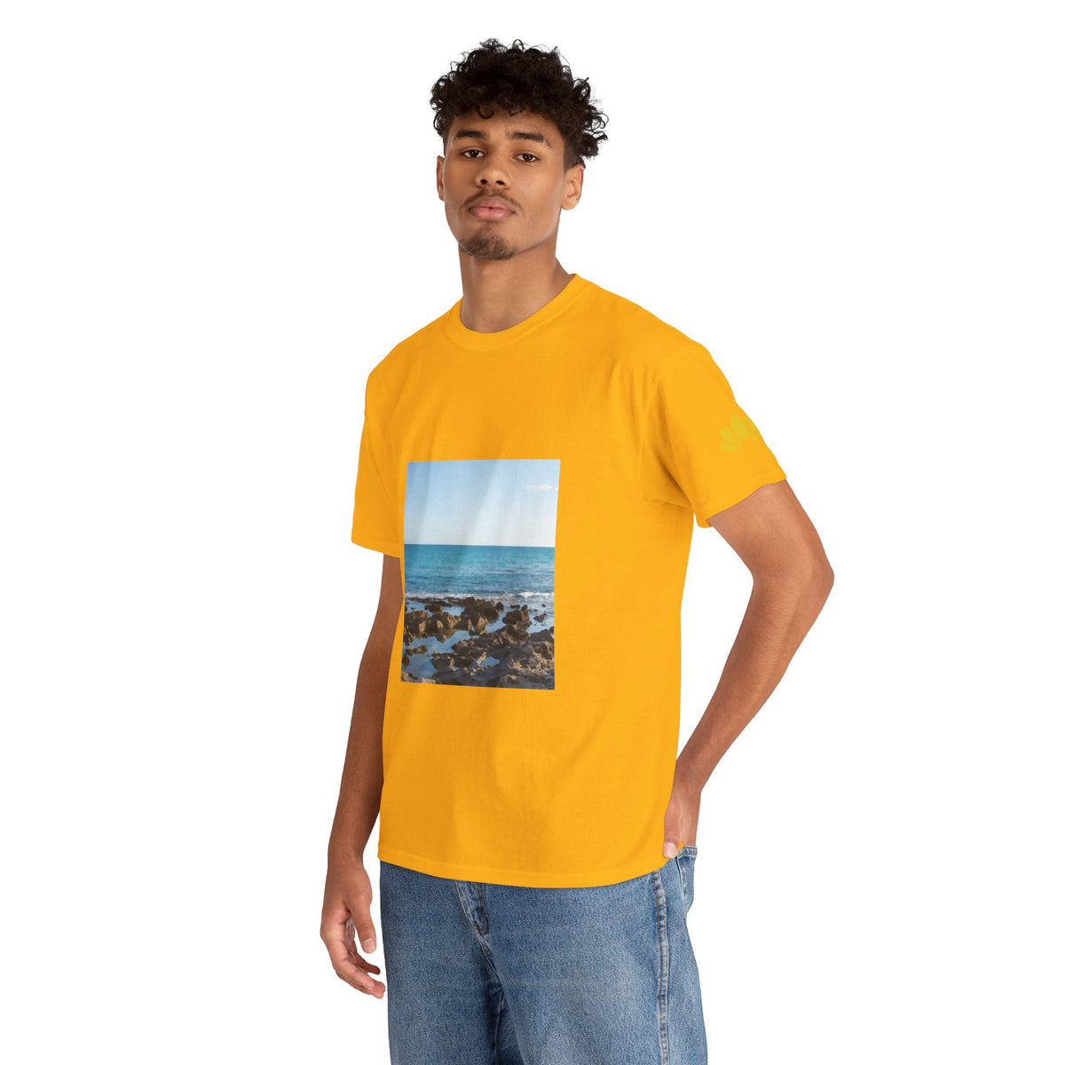Unisex Heavy Cotton Tee - Sea (Variant 6)