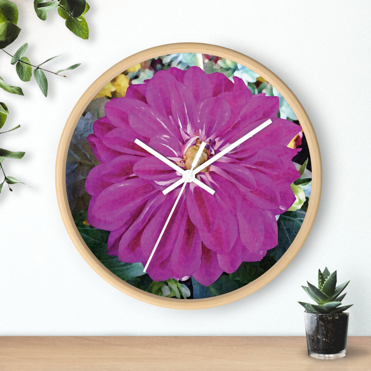 Wall Clock - Flower of Dahlia
