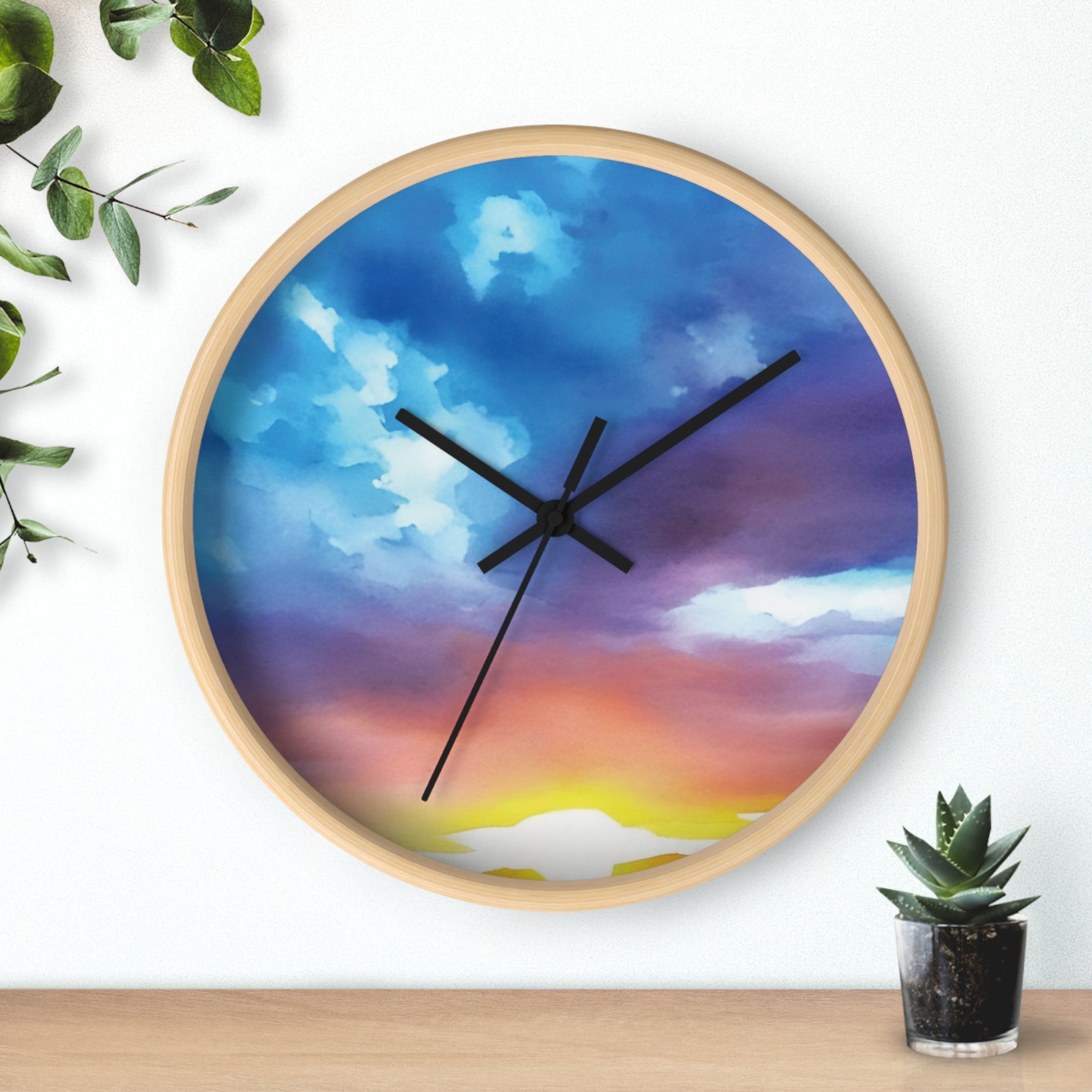 Wall Clock - Sunset Sky (Variant 1)