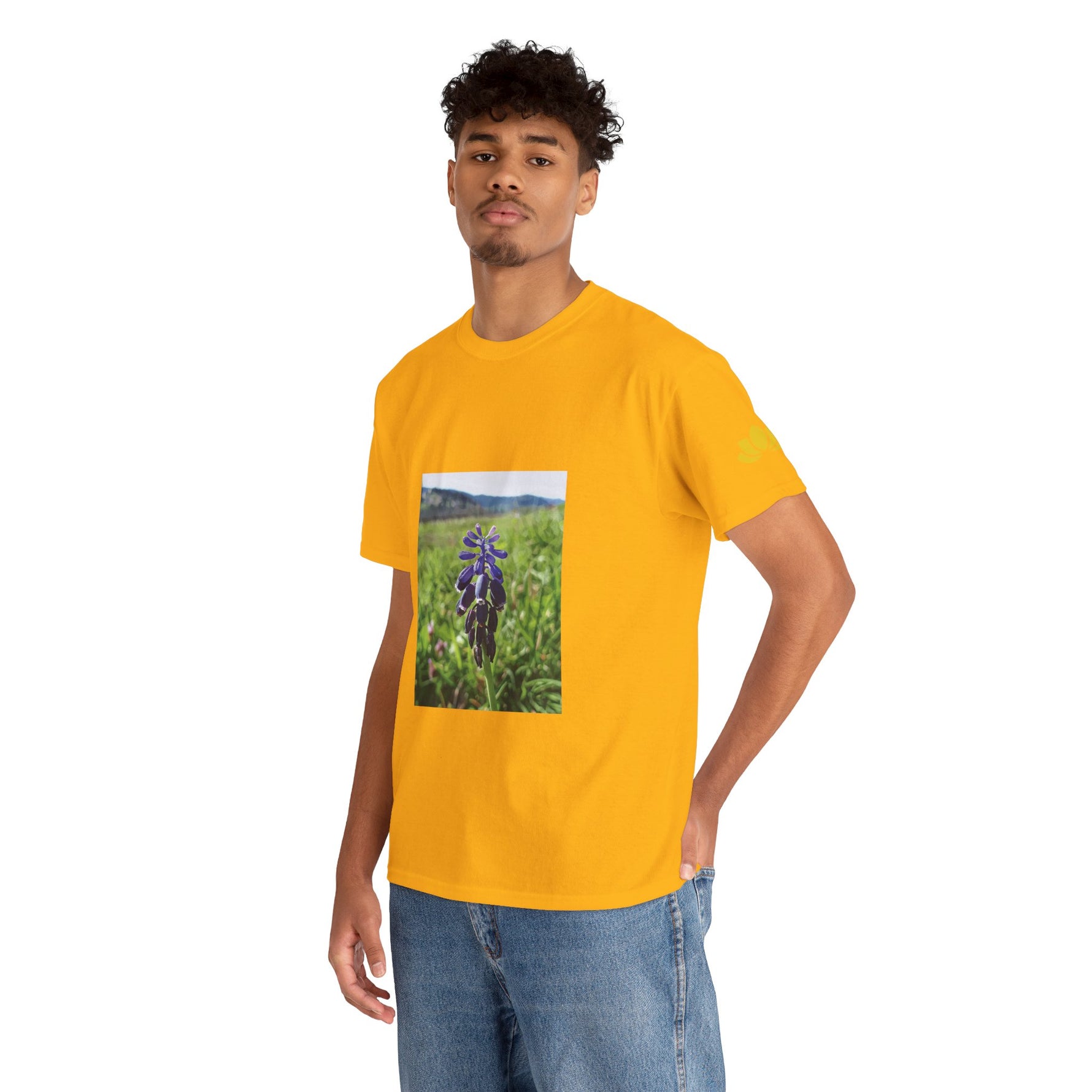Unisex Heavy Cotton Tee - Poly Art - Flower of Muscari