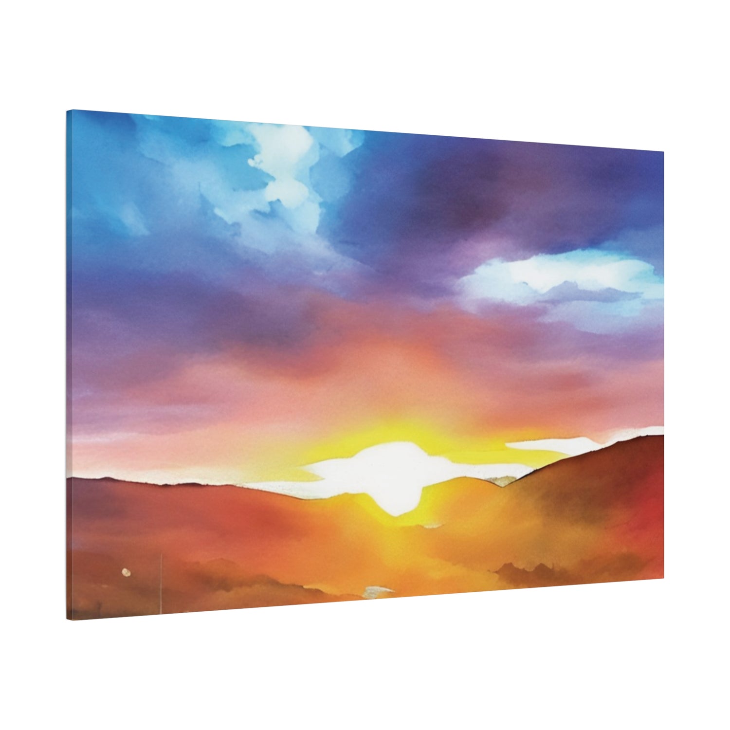 Stretched Matte Canvas - Sunset Sky (Variant 3)