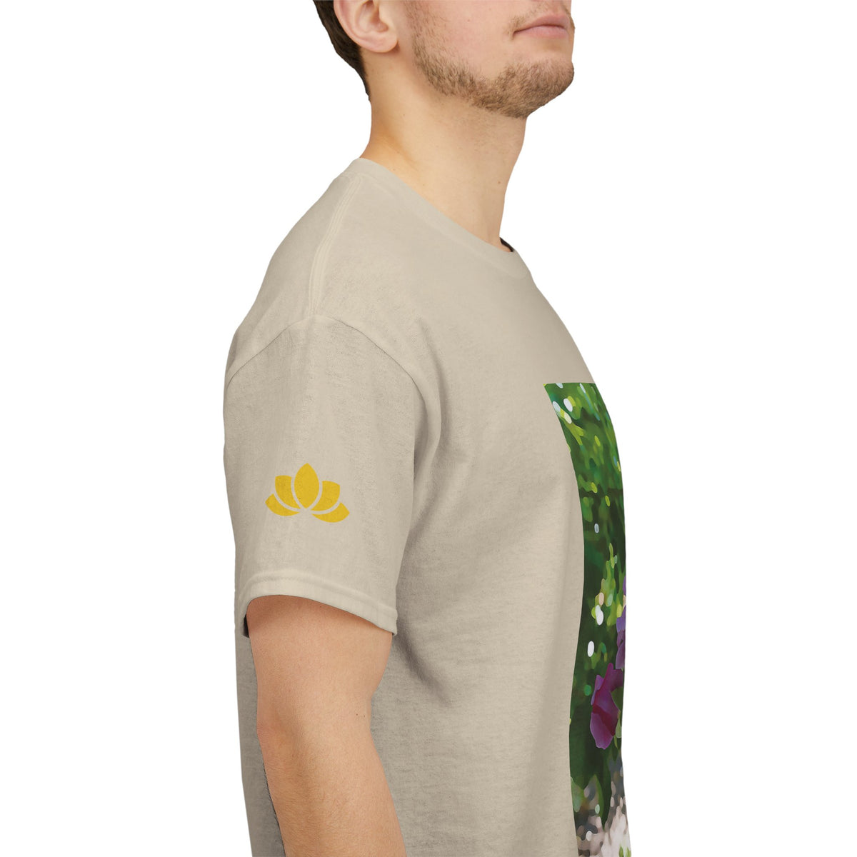 Unisex Heavy Cotton Tee - Flower of Rose, Small Bouquet