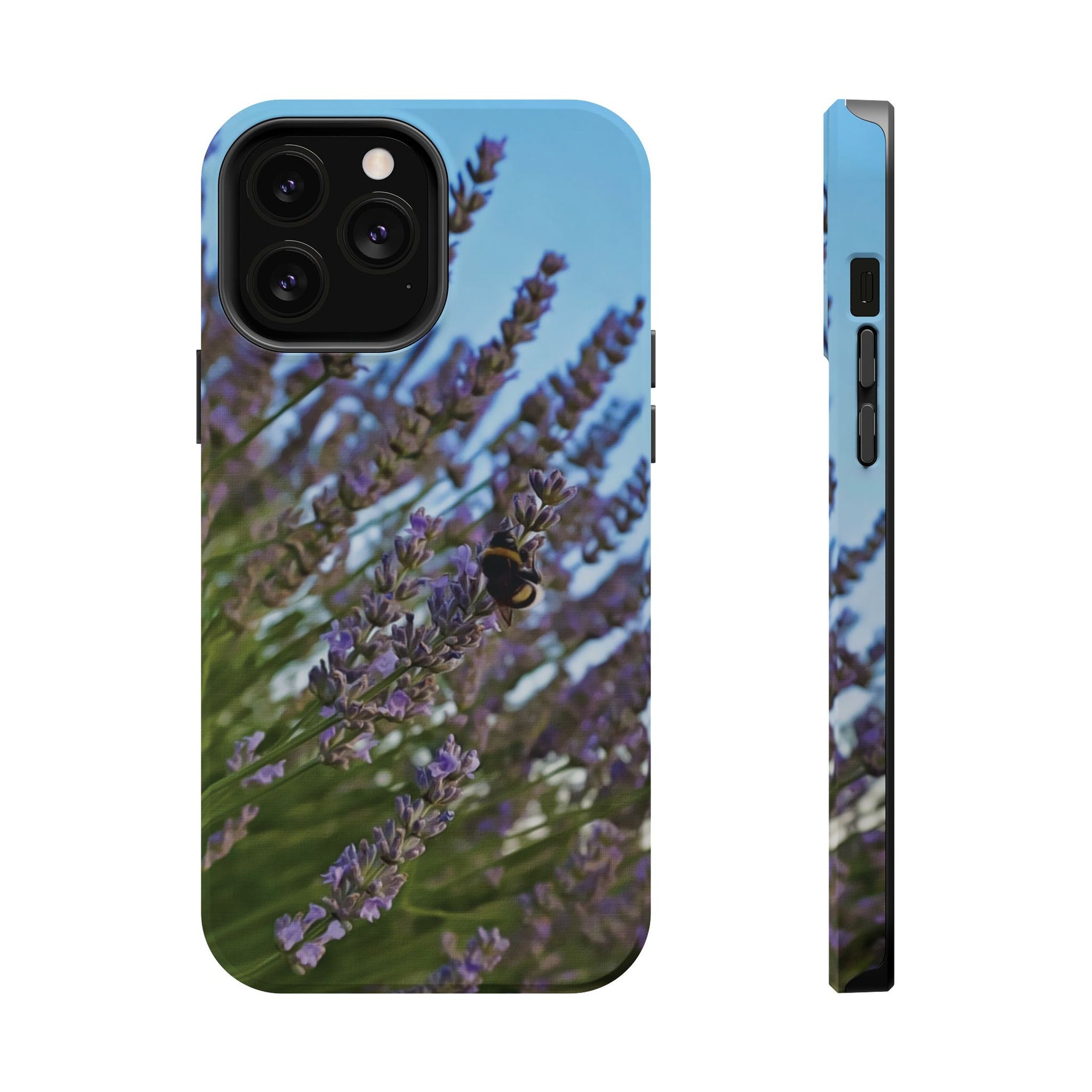 Magnetic Tough Phone Case - Flower of Lavender with Bombus