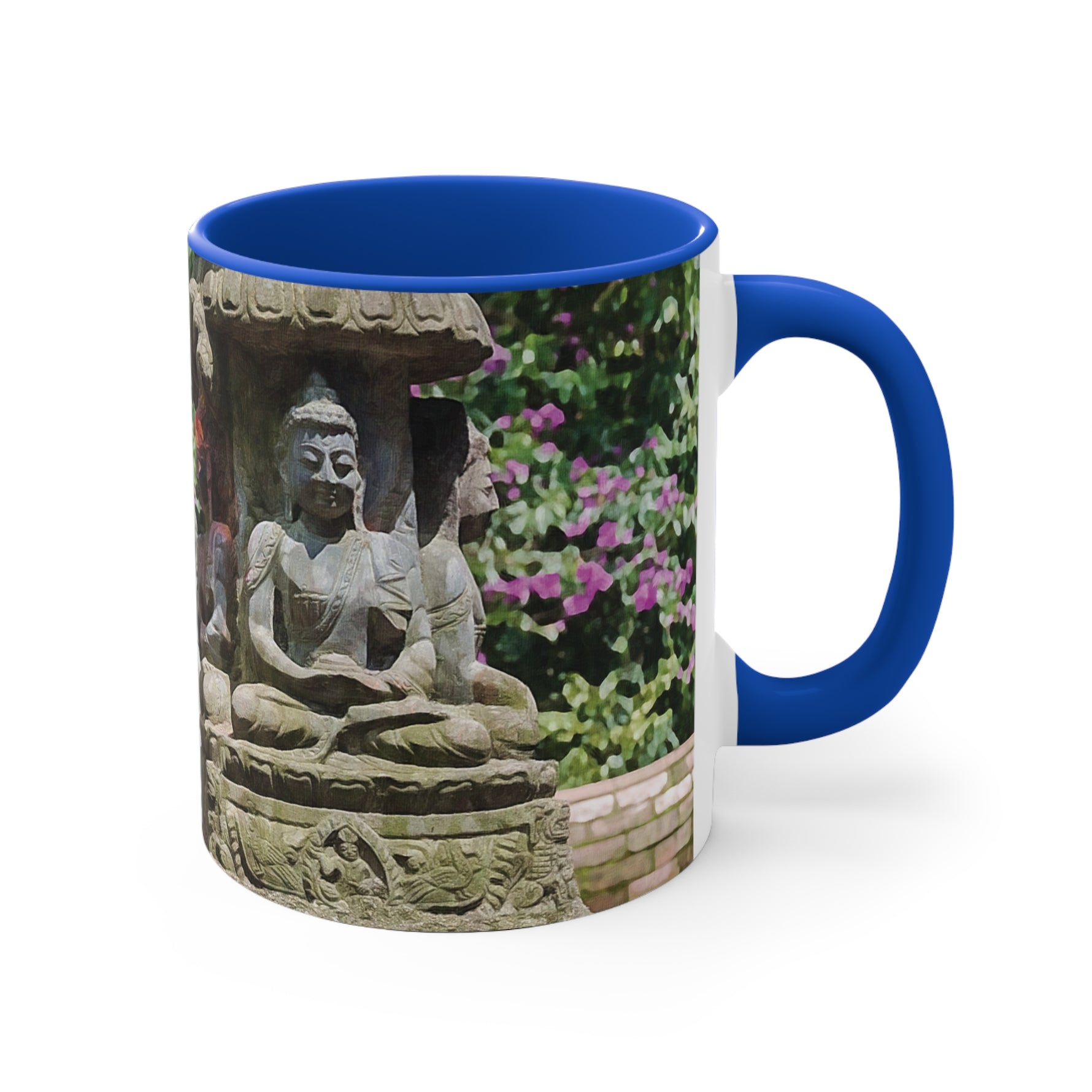 Mug 11oz - Nepal, Bodhisattvas Stone Sculptures