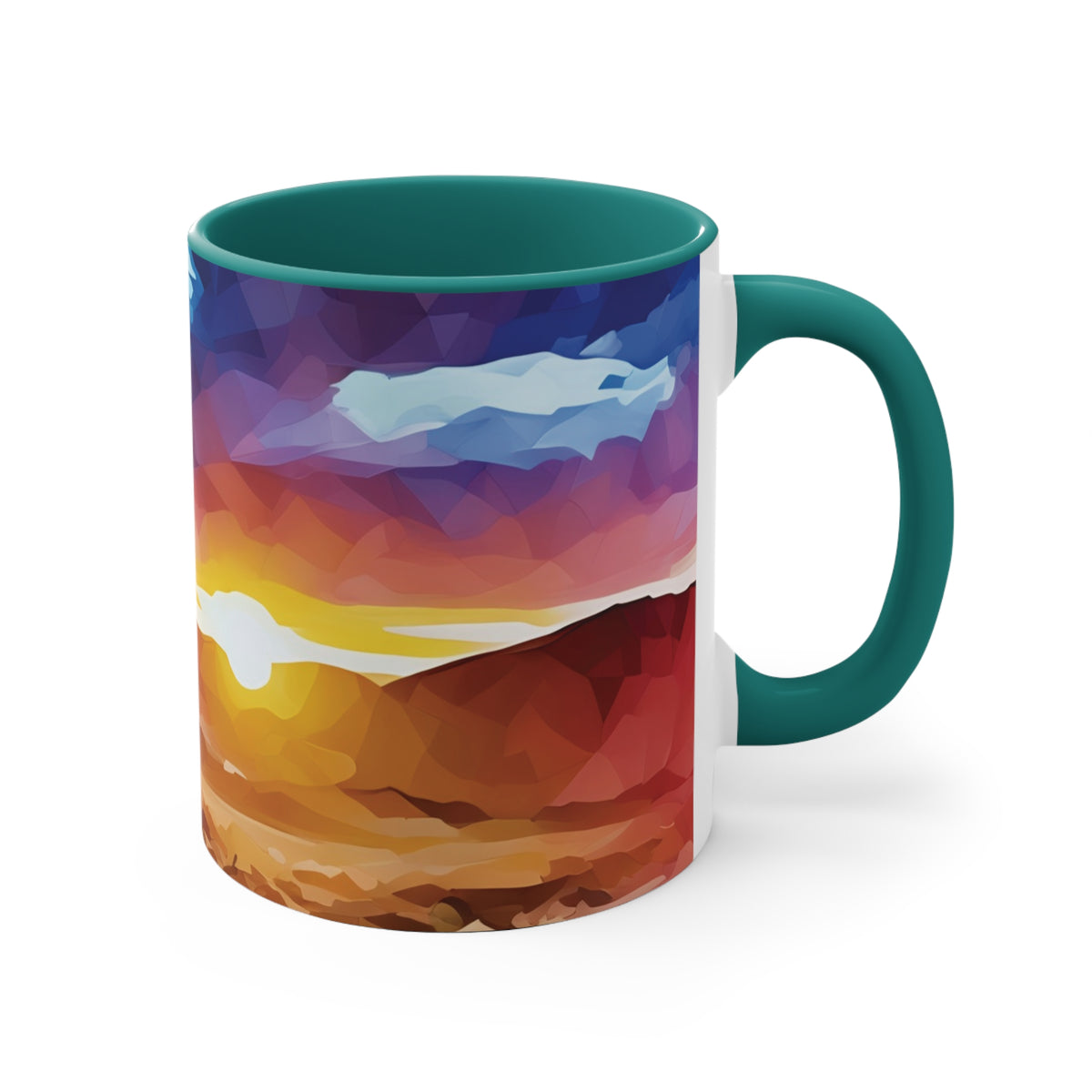 Mug 11oz - Poly Art - Tuscan Landscape (Variant 2)