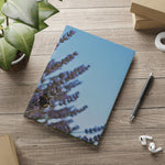 Hardcover Notebook with Puffy Covers - Flower of Lavender with Bombus Insect (Variant 1)