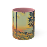 Mug 11oz - Poly Art - Forest Sunset (Variant 1)