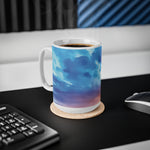 Ceramic White Cup 15oz - Sunset Sky (Variant 2)