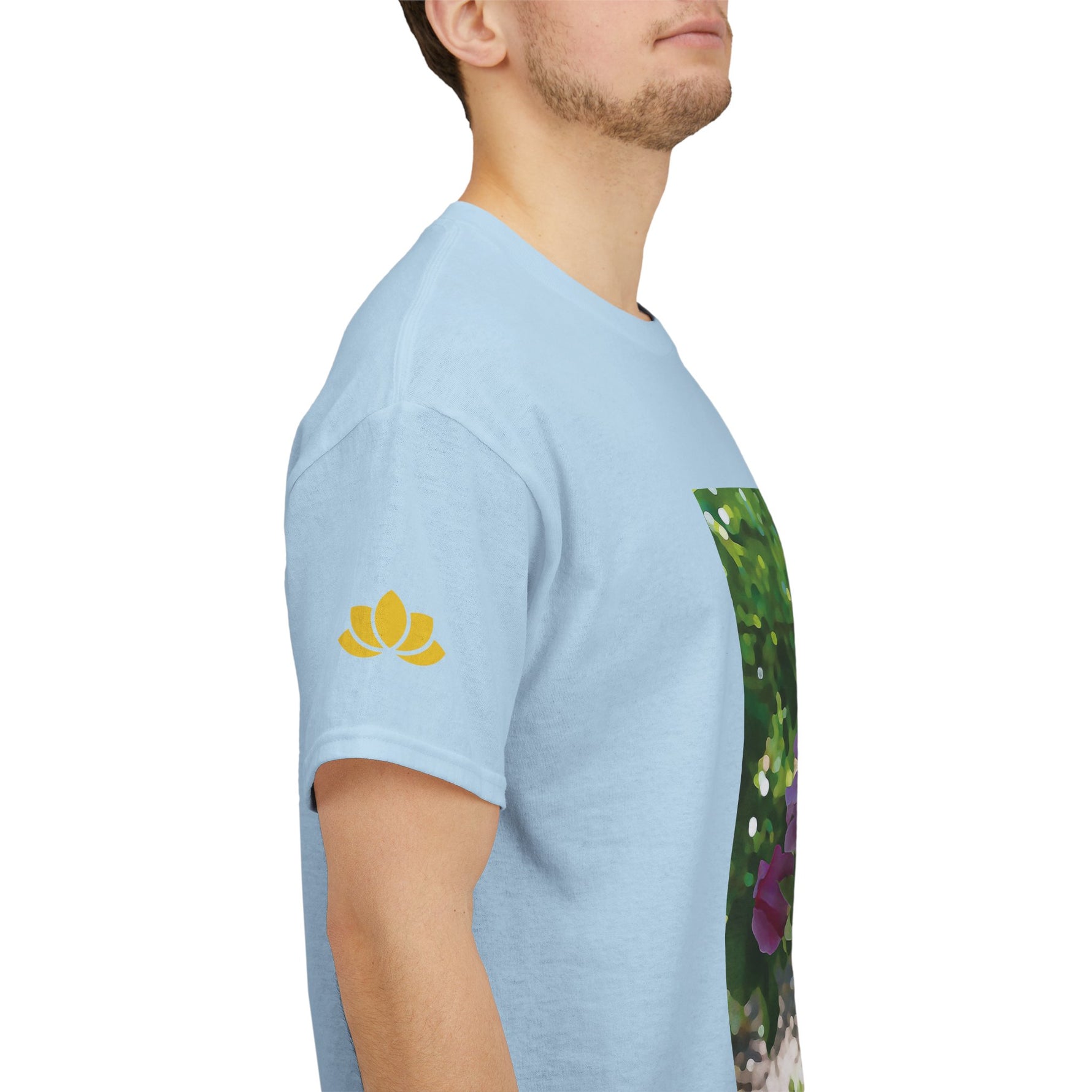 Unisex Heavy Cotton Tee - Flower of Rose, Small Bouquet
