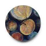 Acrylic Wall Clock - Poly Art - Wooden Trunks (Variant 9)
