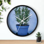Wall Clock - Rosemary Plant