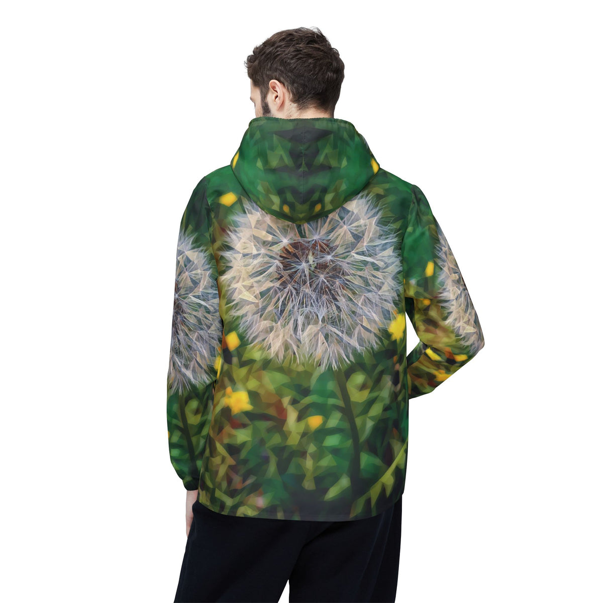 Windbreaker Jacket - Poly Art - Flower of Dandelion (Variant 2)