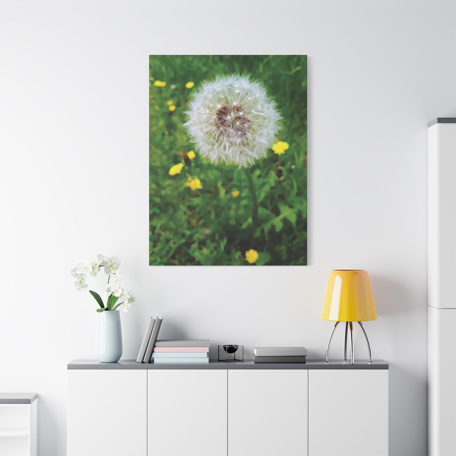 Stretched Matte Canvas - Flower of Dandelion
