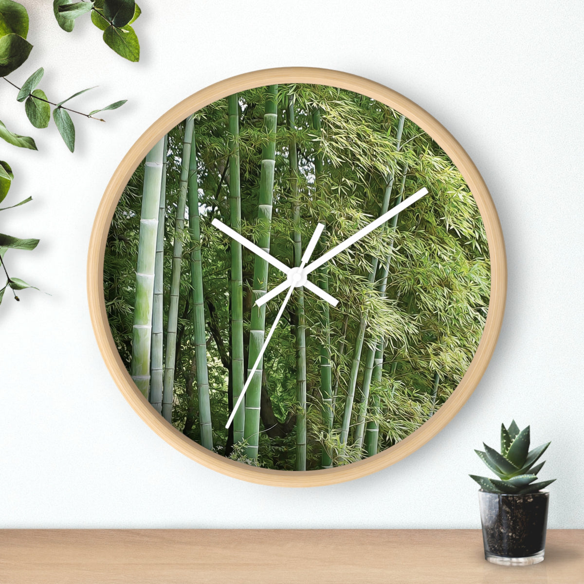 Wall Clock - Bamboo (Variant 1)