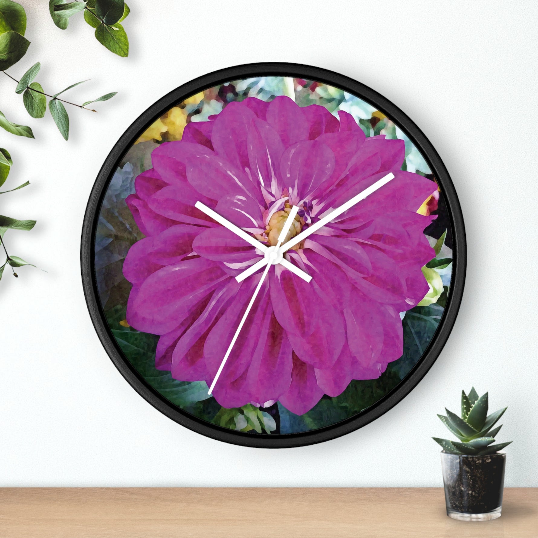 Wall Clock - Flower of Dahlia