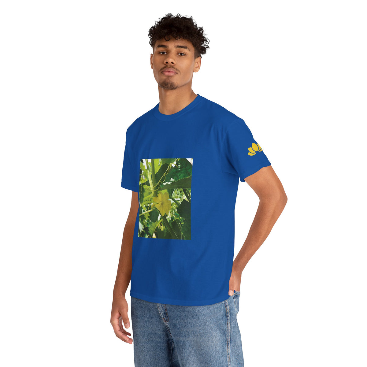 Unisex Heavy Cotton Tee - Flower of Cucumber