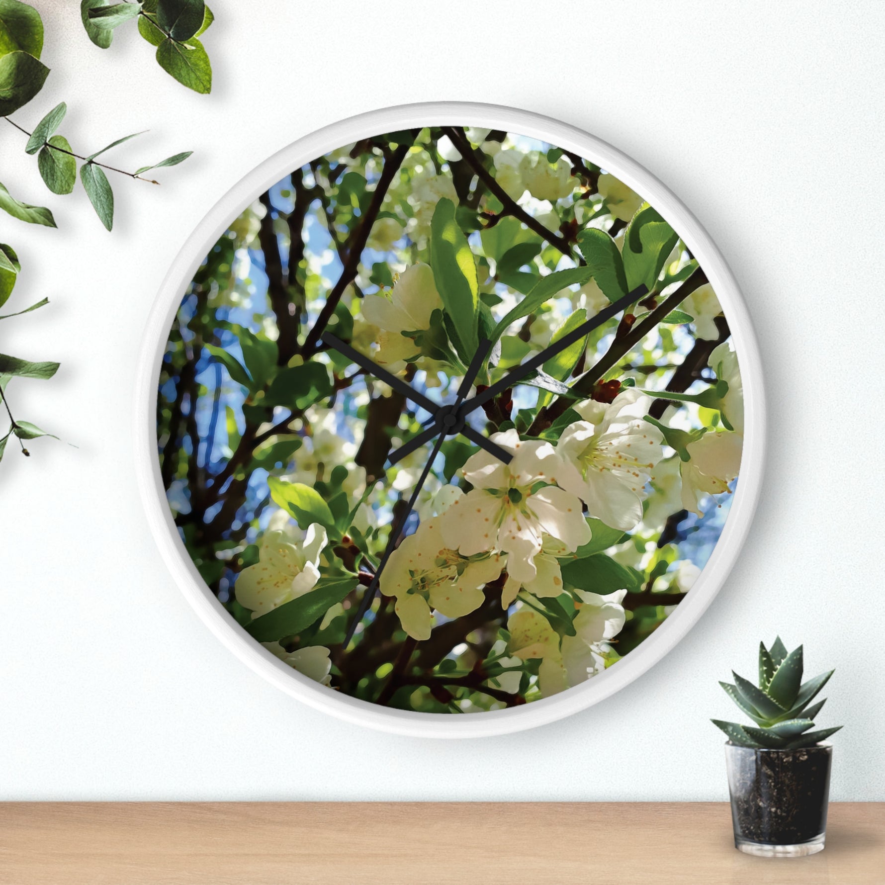 Wall Clock - Apples' Tree Flower
