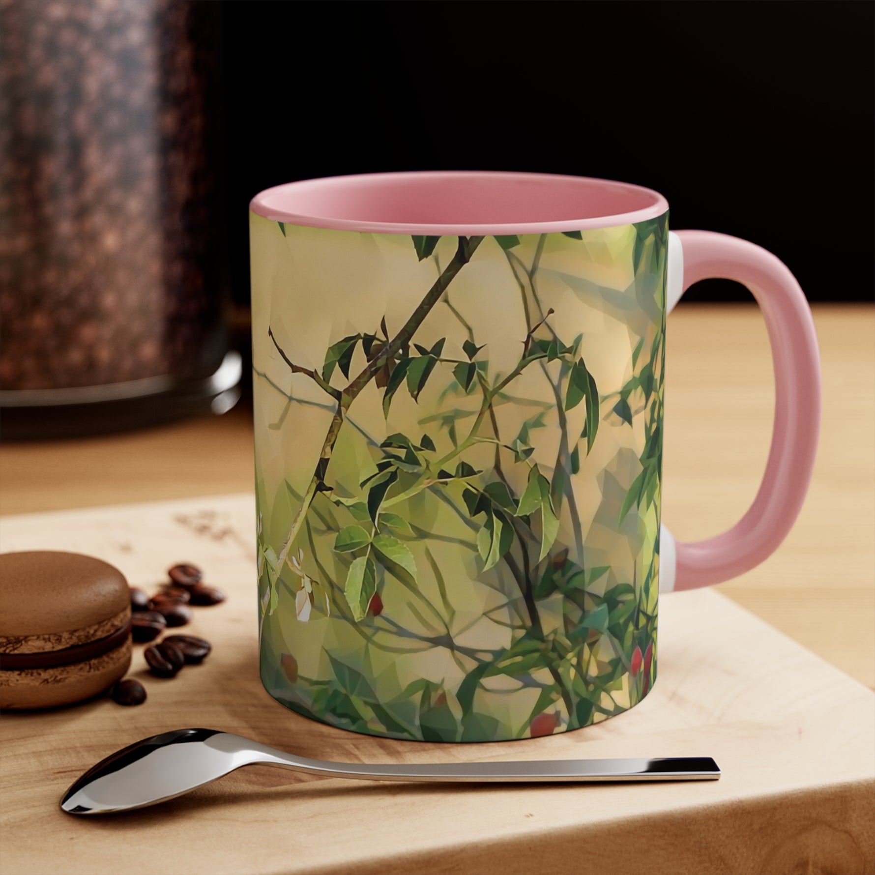 Mug 11oz - Poly Art - Rosehip plant (Variant 1)
