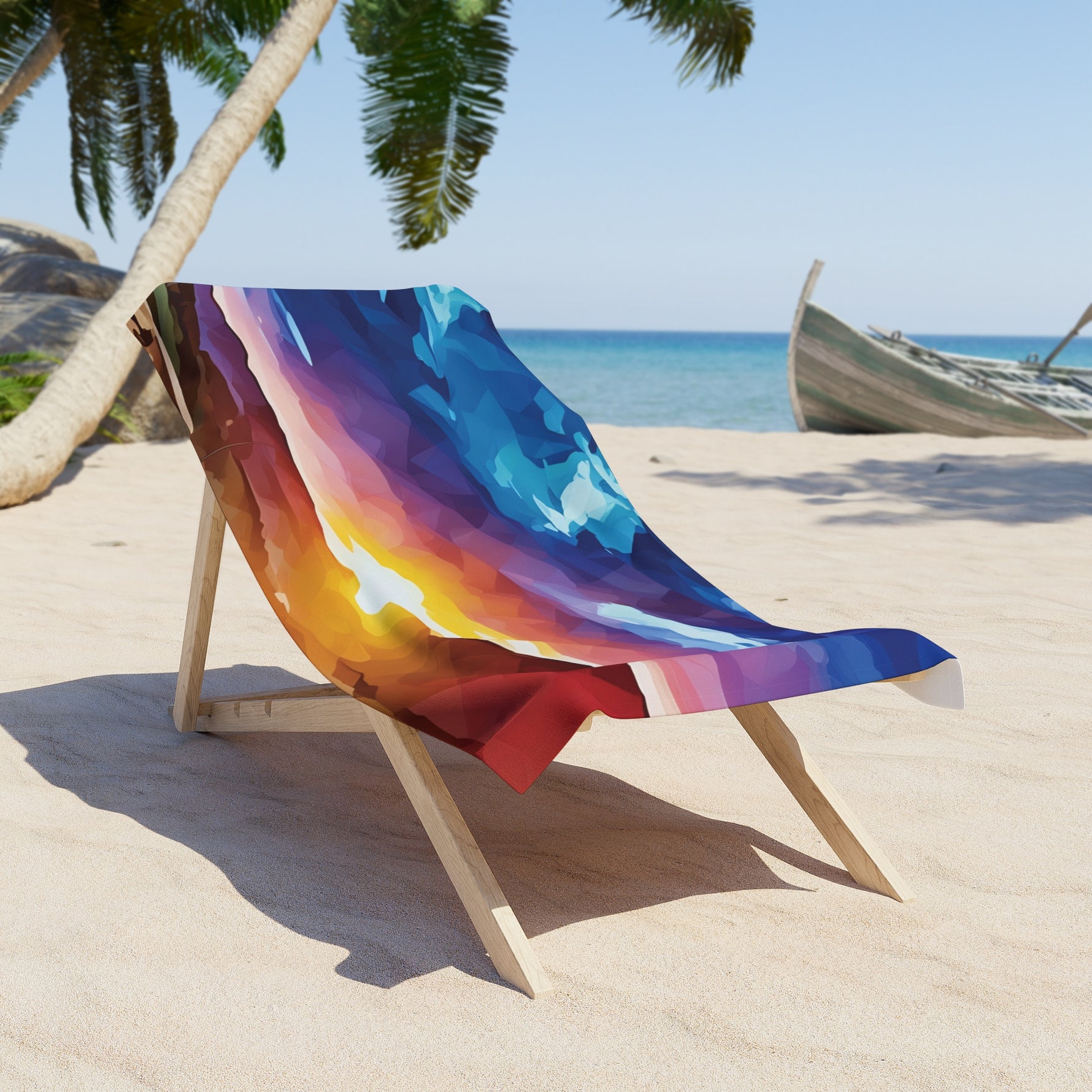Beach Towel – Poly Art - Sunset Sky (Variant 4)